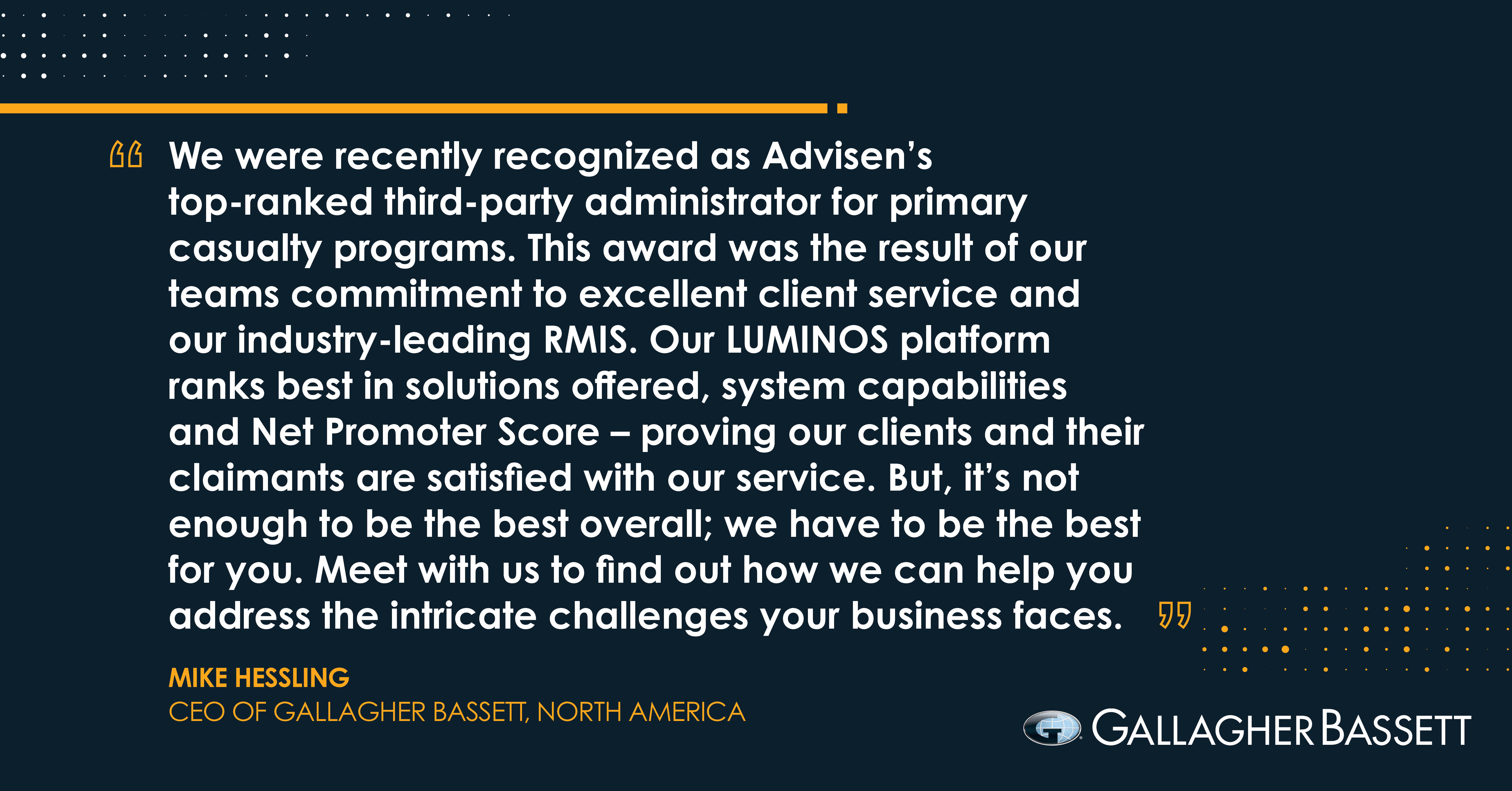 Find out how Gallagher Bassett helps reduce your total cost of risk